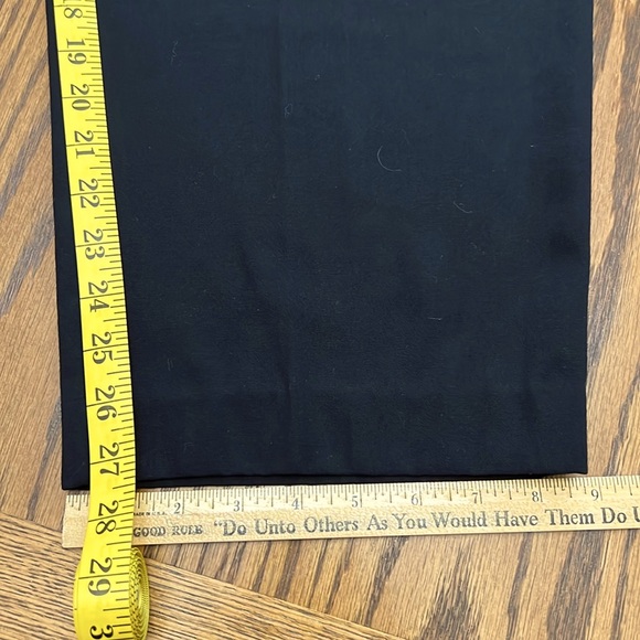 Lane Bryant Venezia Black Pleated Trouser Pants High waisted pockets Sz 14 - Picture 7 of 7